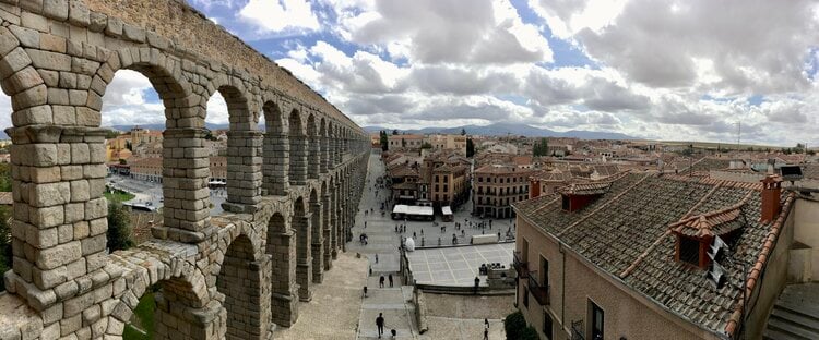 <span>The city of Segovia is an easy day trip from Madrid - famous for its Roman aqueduct, cathedral, and castle, which served as one of the templates for Walt Disney's Cinderella Castle</span>