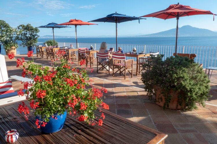 <span>Take in breathtaking views of Mount Vesuvius from one of the local hotel terraces - Boutique Hotel Helios is highly recommended for its panoramic views</span>